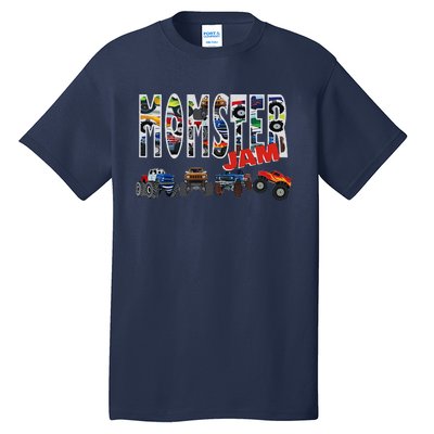 Monster Truck Jam Mom Momster Boy Mama Birthday Mothers Day Tall T-Shirt