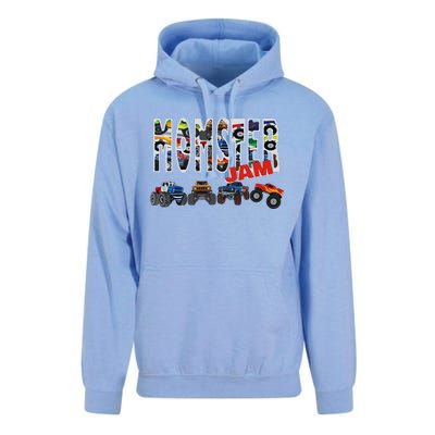 Monster Truck Jam Mom Momster Boy Mama Birthday Mothers Day Unisex Surf Hoodie