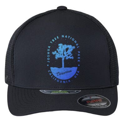 Minimalist Tree Joshua Tree National Park Distressed Design Gift Flexfit Unipanel Trucker Cap