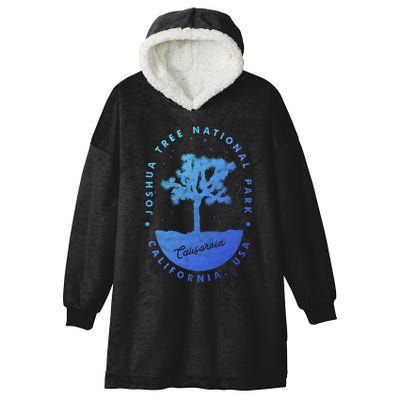 Minimalist Tree Joshua Tree National Park Distressed Design Gift Hooded Wearable Blanket