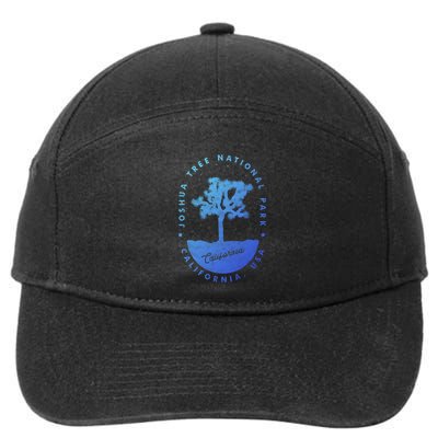 Minimalist Tree Joshua Tree National Park Distressed Design Gift 7-Panel Snapback Hat