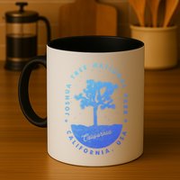 Minimalist Tree Joshua Tree National Park Distressed Design Gift Mug