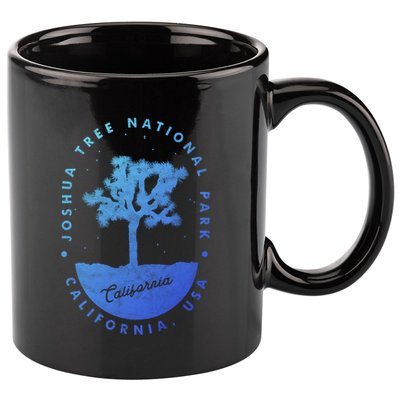 Minimalist Tree Joshua Tree National Park Distressed Design Gift 11oz C Handle Ceramic Mug