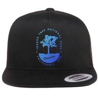 Minimalist Tree Joshua Tree National Park Distressed Design Gift Flatbill Hat