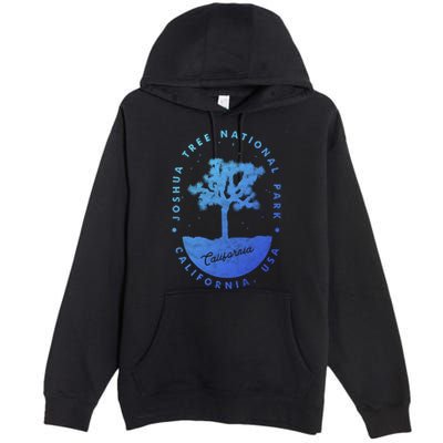 Minimalist Tree Joshua Tree National Park Distressed Design Gift Premium Pullover Hoodie