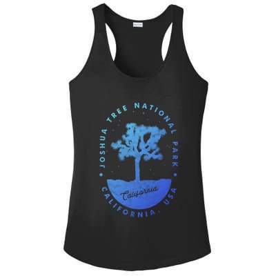 Minimalist Tree Joshua Tree National Park Distressed Design Gift Ladies PosiCharge Competitor Racerback Tank