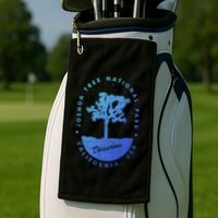 Minimalist Tree Joshua Tree National Park Distressed Design Gift Golf Towel