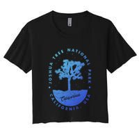 Minimalist Tree Joshua Tree National Park Distressed Design Gift Crop Top