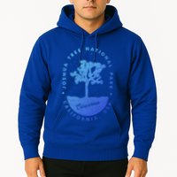 Minimalist Tree Joshua Tree National Park Distressed Design Gift Hoodie
