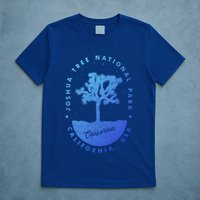 Minimalist Tree Joshua Tree National Park Distressed Design Gift T-Shirt