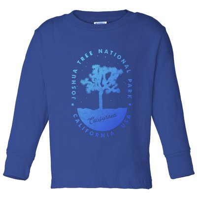 Minimalist Tree Joshua Tree National Park Distressed Design Gift Toddler Long Sleeve Shirt