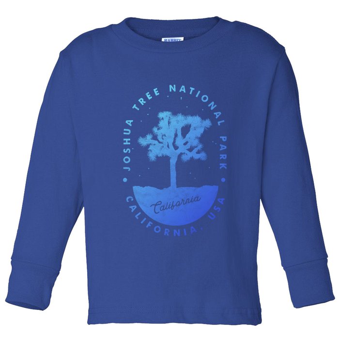 Minimalist Tree Joshua Tree National Park Distressed Design Gift Toddler Long Sleeve Shirt