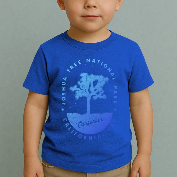 Minimalist Tree Joshua Tree National Park Distressed Design Gift Toddler T-Shirt