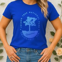 Minimalist Tree Joshua Tree National Park Distressed Design Gift Womens T-Shirt