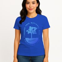 Minimalist Tree Joshua Tree National Park Distressed Design Gift Womens T-Shirt