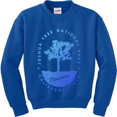 Minimalist Tree Joshua Tree National Park Distressed Design Gift Kids Sweatshirt