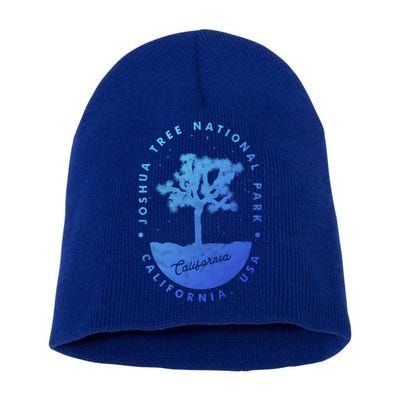 Minimalist Tree Joshua Tree National Park Distressed Design Gift Short Acrylic Beanie