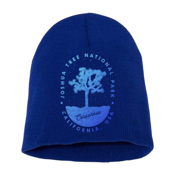 Minimalist Tree Joshua Tree National Park Distressed Design Gift Short Acrylic Beanie
