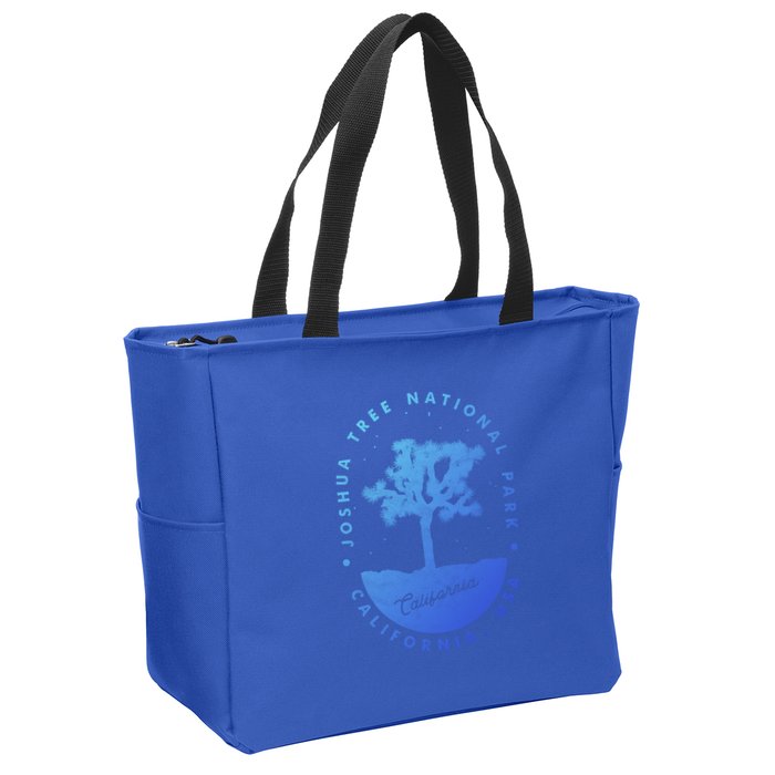 Minimalist Tree Joshua Tree National Park Distressed Design Gift Zip Tote Bag
