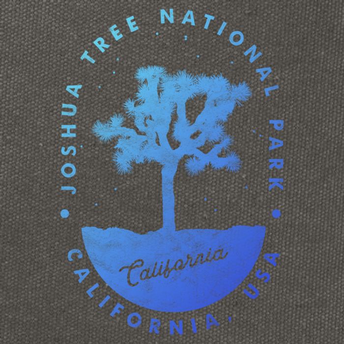 Minimalist Tree Joshua Tree National Park Distressed Design Gift Cotton Canvas Backpack