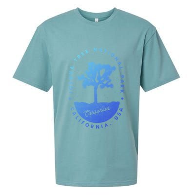 Minimalist Tree Joshua Tree National Park Distressed Design Gift Sueded Cloud Jersey T-Shirt