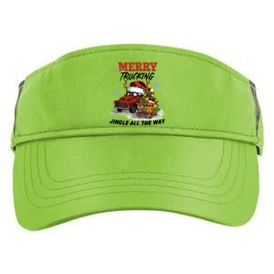 Merry Trucking Jingle All The Way Christmas Adult Drive Performance Visor