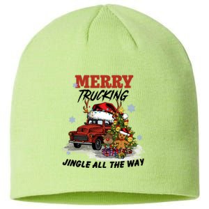 Merry Trucking Jingle All The Way Christmas Sustainable Beanie