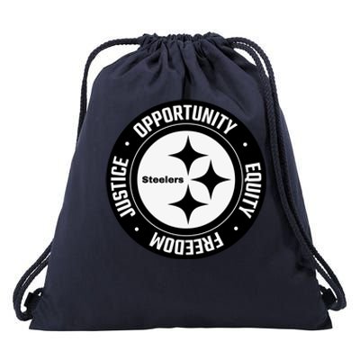 Mike Tomlin Justice Opportunity Equity Freedom Drawstring Bag