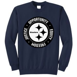 Mike Tomlin Justice Opportunity Equity Freedom Tall Sweatshirt