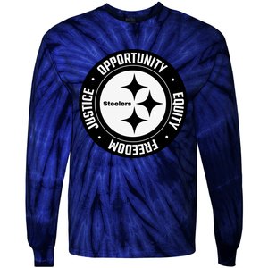 Mike Tomlin Justice Opportunity Equity Freedom Tie-Dye Long Sleeve Shirt