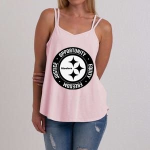 Mike Tomlin Justice Opportunity Equity Freedom Women's Strappy Tank