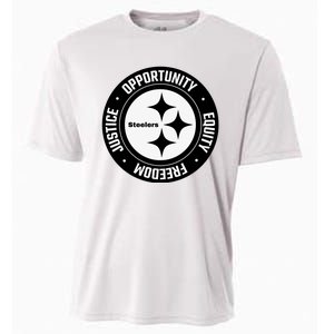 Mike Tomlin Justice Opportunity Equity Freedom Cooling Performance Crew T-Shirt