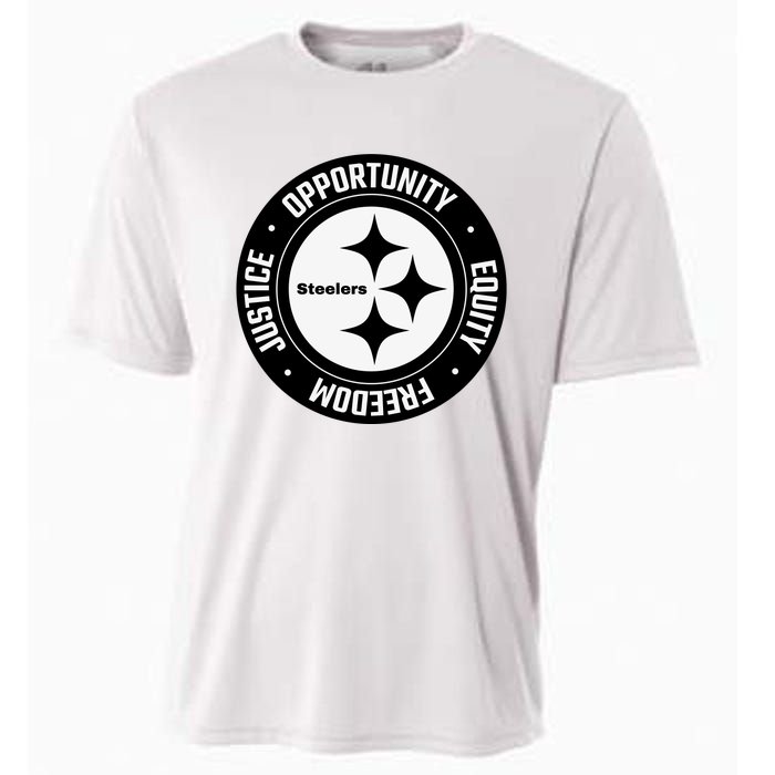 Mike Tomlin Justice Opportunity Equity Freedom Cooling Performance Crew T-Shirt