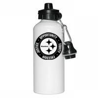 Mike Tomlin Justice Opportunity Equity Freedom Aluminum Water Bottle