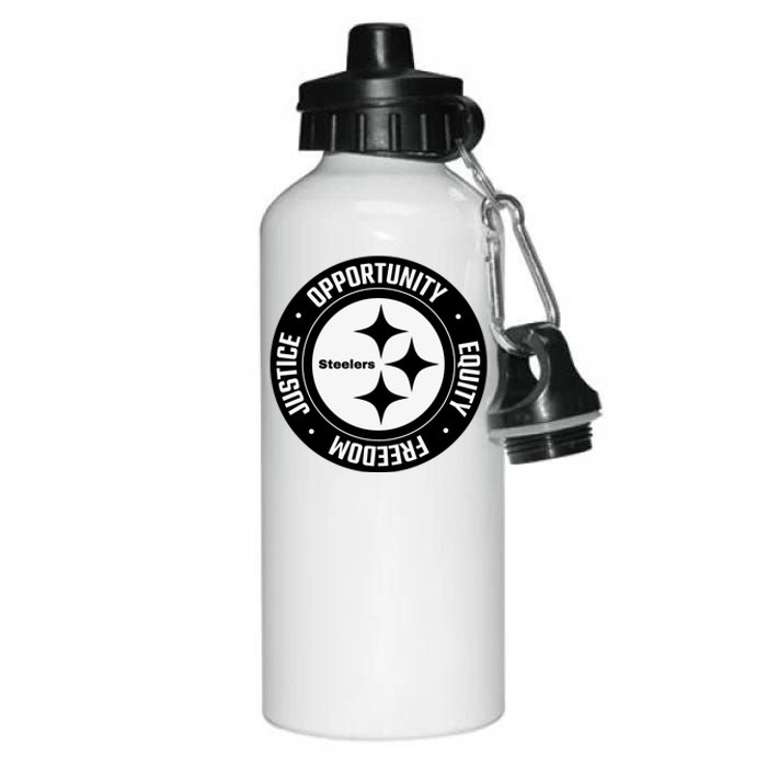 Mike Tomlin Justice Opportunity Equity Freedom Aluminum Water Bottle