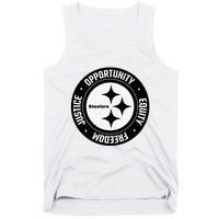 Mike Tomlin Justice Opportunity Equity Freedom Tank Top