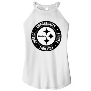 Mike Tomlin Justice Opportunity Equity Freedom Women's Perfect Tri Rocker Tank