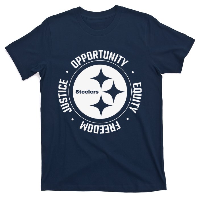 Mike Tomlin Justice Opportunity Equity Freedom T-Shirt