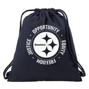 Mike Tomlin Justice Opportunity Equity Freedom Drawstring Bag