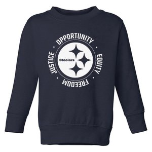 Mike Tomlin Justice Opportunity Equity Freedom Toddler Sweatshirt