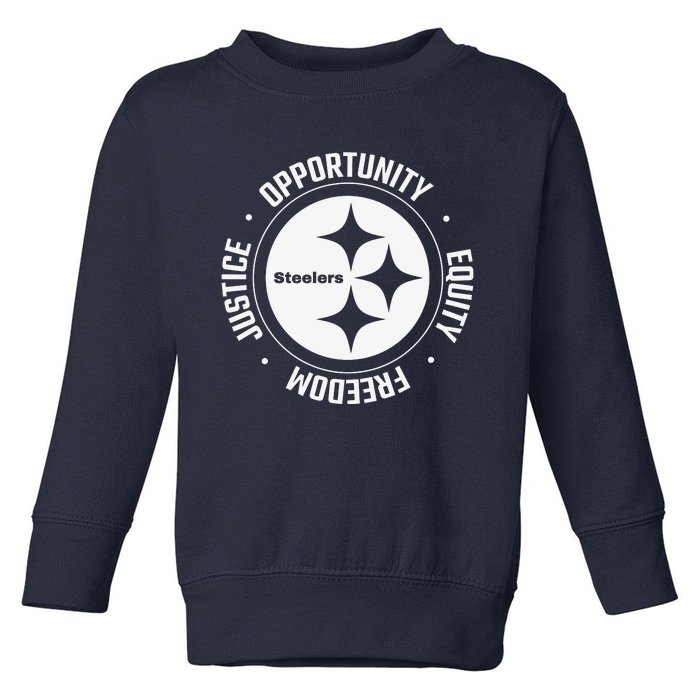 Mike Tomlin Justice Opportunity Equity Freedom Toddler Sweatshirt