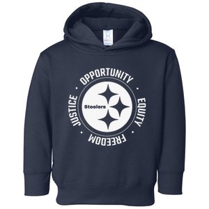 Mike Tomlin Justice Opportunity Equity Freedom Toddler Hoodie