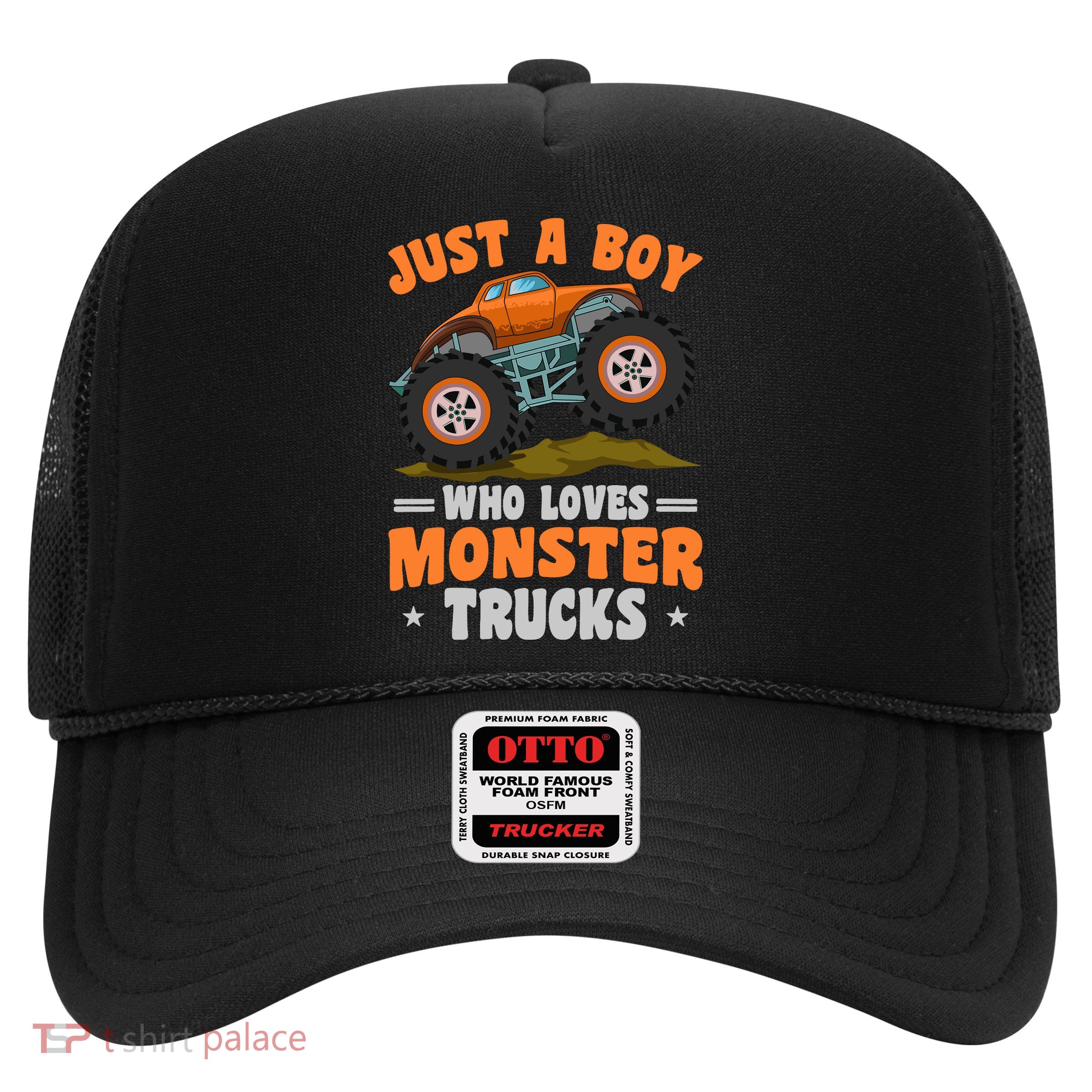 Monster Truck Just A Boy Who Loves Monster Trucks Hat