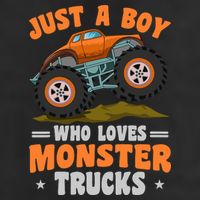 Monster Truck Just A Boy Who Loves Monster Trucks Hat