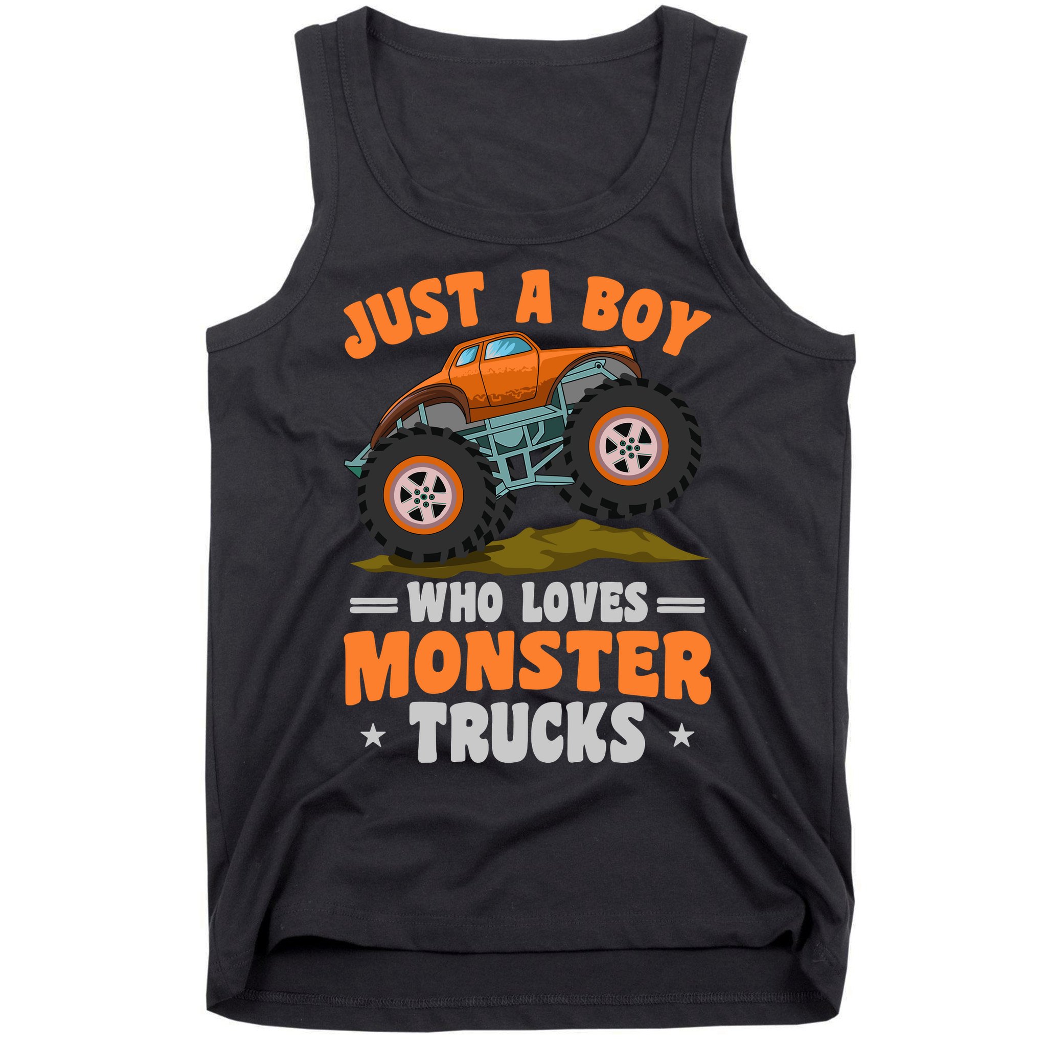 Monster Truck Just A Boy Who Loves Monster Trucks Tank Top