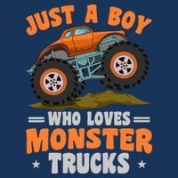 Monster Truck Just A Boy Who Loves Monster Trucks Infant Baby Jersey Bodysuit