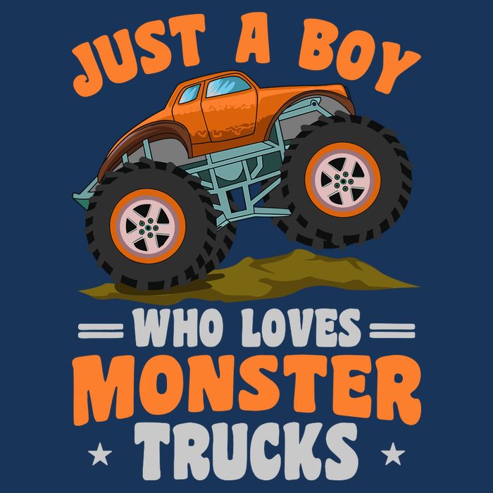 Monster Truck Just A Boy Who Loves Monster Trucks Infant Baby Jersey Bodysuit