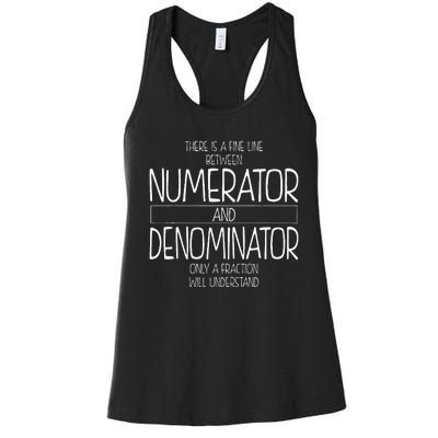 Math Teacher Joke Women Fun Best Math Quotes Women's Racerback Tank