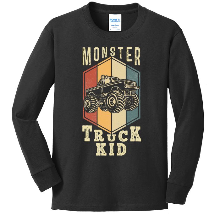 Monster Truck K.I.D Gifts Kids Long Sleeve Shirt