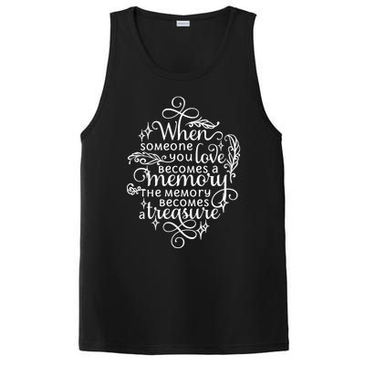 Memorial Tribute Keepsake Commemorative Bereavet Quote Funny Gift PosiCharge Competitor Tank